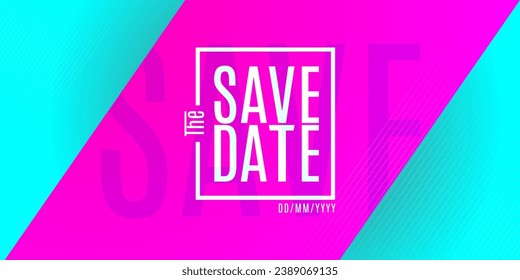 Save the date banner. Can be used for business, marketing and advertising. logo graphic design of event summit made for economic, business and environment upcoming events. Vector EPS 10