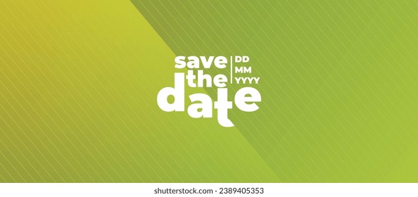 Save the date banner. Can be used for business, marketing and advertising. logo graphic design of event summit made for Technology and upcoming events. Vector EPS 10