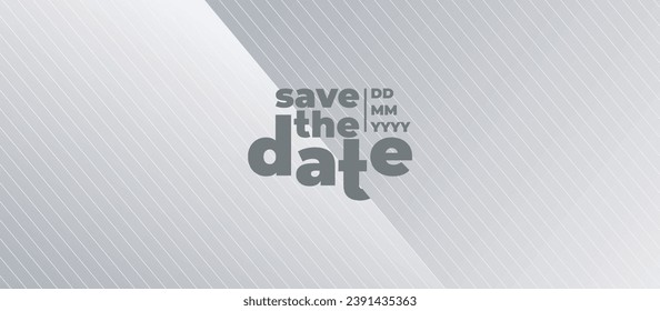 Save the date banner. Can be used for business, marketing and advertising. logo graphic design of event summit made for Technology and upcoming events. Vector EPS 10