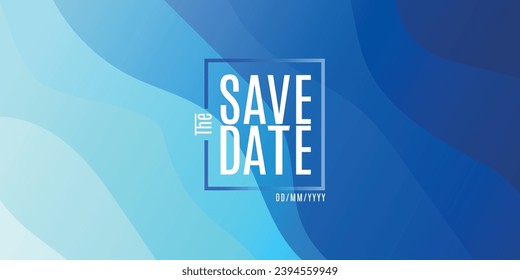 Save the date banner. Can be used for business, marketing and advertising. Social media stories wallpapers. ogo graphic design of event summit. Vector EPS 10