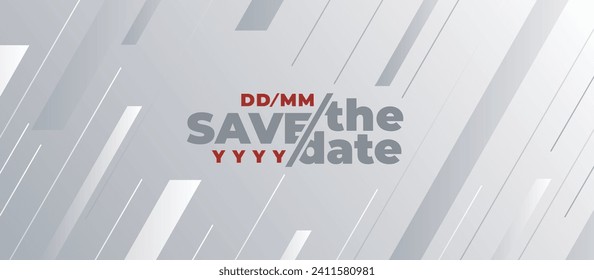 Save the date banner. Can be used for business, marketing and advertising. logo graphic design of event summit made for Technology and upcoming events. Vector EPS 10