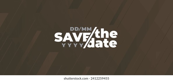 Save the date banner. Can be used for business, marketing and advertising. logo graphic design of event summit made for Technology and upcoming events. Vector EPS 10