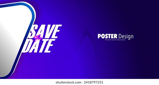 Guarda el cartel de fecha. Se puede usar para negocios, marketing y publicidad. diseño gráfico de logotipo de la cumbre de eventos realizada para Tecnología y eventos próximos. EPS vectorial 10