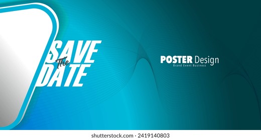 Speichern Sie den Datumsbanner. Kann für Business, Marketing und Werbung verwendet werden. Logo-Grafik-Design des Veranstaltungsgipfels für Technologie und kommende Veranstaltungen. Vektor EPS10