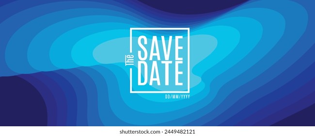 Save the date banner. Can be used for business, marketing and advertising. logo graphic design of event summit made for Technology and upcoming events.