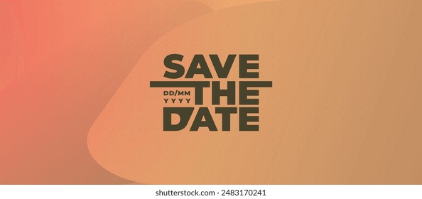 Speichern Der Date-Banner. Das Logo-Grafikdesign des Eventgipfels ist für die Technologie und kommende Veranstaltungen gedacht und kann für Unternehmen, Marketing und Werbung verwendet werden. Vektorgrafik EPS 10