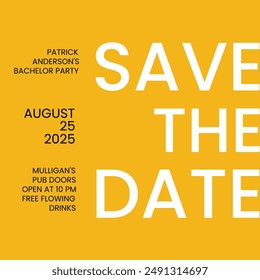 Save the date banner. Can be used for business, marketing and advertising.