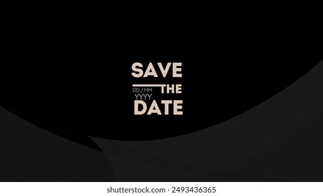 Save the date banner. Can be used for business, marketing and advertising.