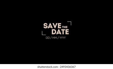 Save the date banner. Can be used for business, marketing and advertising.