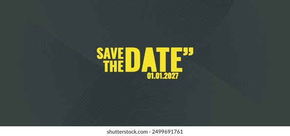 Save the date banner. Can be used for business, marketing and advertising. logo graphic design of event summit made for Technology and upcoming events. Vector EPS 10