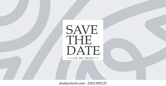 Save the date banner. Can be used for business, marketing and advertising. logo graphic design of event summit made for Technology and upcoming events. Vector EPS 10