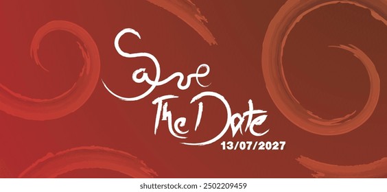 Save the date banner. Can be used for business, marketing and advertising. logo graphic design of event summit made for Technology and upcoming events. Vector EPS 10