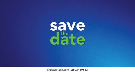 Save the date banner. Can be used for business, marketing and advertising. logo graphic design of event summit made for Technology and upcoming events. Vector EPS 10