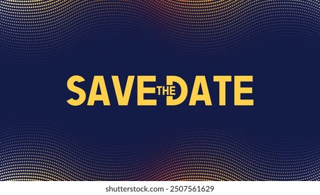 Save the date banner. Can be used for business, marketing and advertising. logo graphic design of event summit made for Technology and upcoming events.	