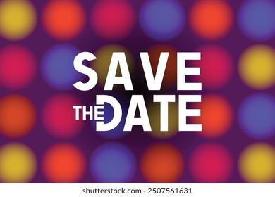 Save the date banner. Can be used for business, marketing and advertising. logo graphic design of event summit made for Technology and upcoming events.	