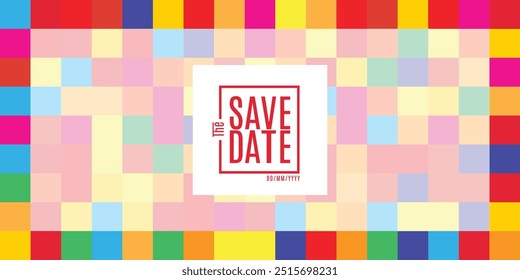 Salve o banner da data. Pode ser usado para negócios, marketing e publicidade. logotipo design gráfico do evento cúpula feito para tecnologia e eventos futuros.