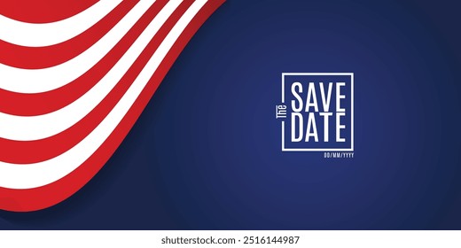 Save the date banner. Can be used for business, marketing and advertising. logo graphic design of event summit made for Technology and upcoming events.