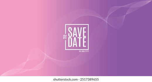 Save the date banner. Can be used for business, marketing and advertising. logo graphic design of event summit made for Technology and upcoming events.