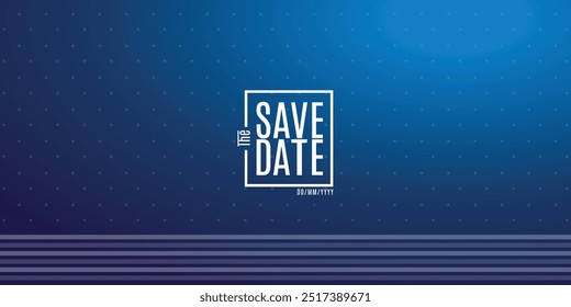 Save the date banner. Can be used for business, marketing and advertising. logo graphic design of event summit made for Technology and upcoming events.