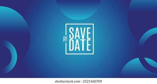 Save the date banner. Can be used for business, marketing and advertising. logo graphic design of event summit made for Technology and upcoming events.