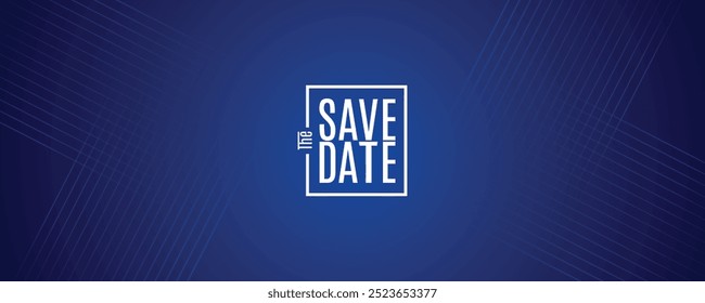 Save the date banner. Can be used for business, marketing and advertising. logo graphic design of event summit made for Technology and upcoming events.