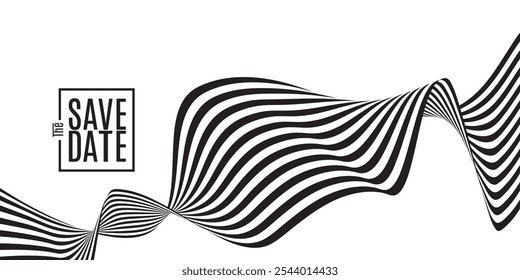 Save the date banner. Can be used for business, marketing and advertising. logo graphic design of event summit made for Technology and upcoming events.