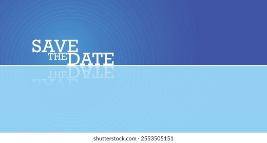 Save the date banner. Can be used for business, marketing and advertising. logo graphic design of event summit made for Technology and upcoming events. Vector EPS 10