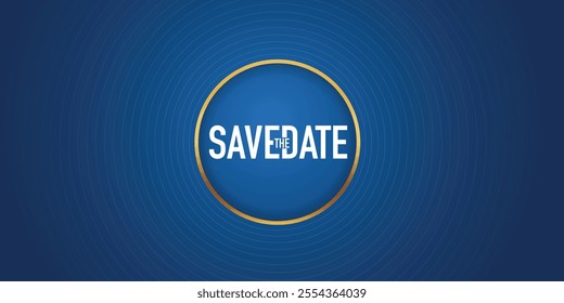 Save the date banner. Can be used for business, marketing and advertising. logo graphic design of event summit made for Technology and upcoming events.
