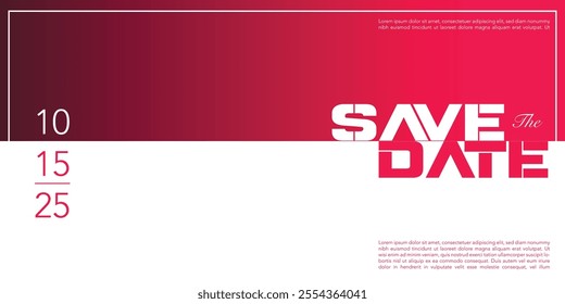Save the date banner. Can be used for business, marketing and advertising. logo graphic design of event summit made for Technology and upcoming events.
