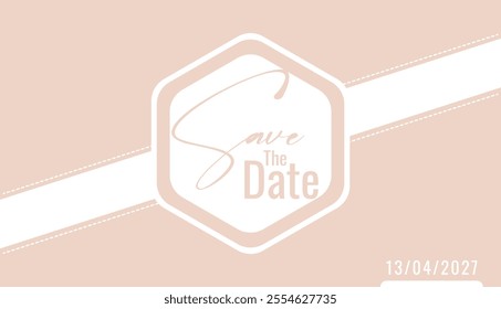 Save the date banner. Can be used for business, marketing and advertising. logo graphic design of event summit made for Technology and upcoming events. Vector EPS 10