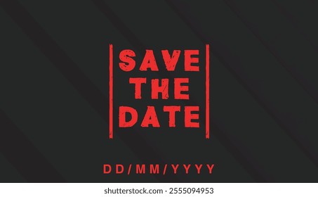 Save the date banner. Can be used for business, marketing and advertising. logo graphic design of event summit made for Technology and upcoming events. Vector EPS 10