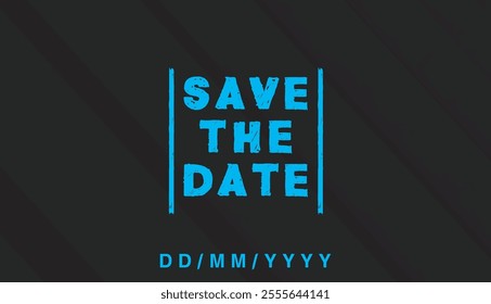 Save the date banner. Can be used for business, marketing and advertising. logo graphic design of event summit made for Technology and upcoming events. Vector EPS 10
