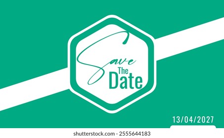 Save the date banner. Can be used for business, marketing and advertising. logo graphic design of event summit made for Technology and upcoming events. Vector EPS 10