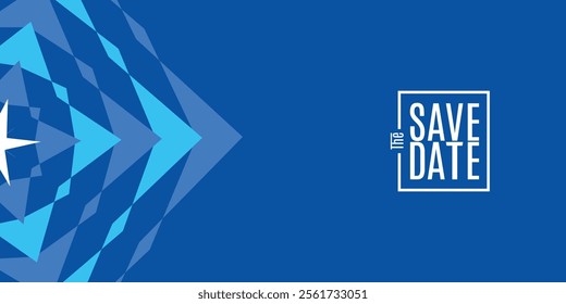 Save the date banner. Can be used for business, marketing and advertising. logo graphic design of event summit made for Technology and upcoming events.
