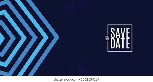 Save the date banner. Can be used for business, marketing and advertising. logo graphic design of event summit made for Technology and upcoming events.
