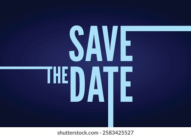 Save the date banner. Can be used for business, marketing and advertising. logo graphic design of event summit made for Technology and upcoming events.	