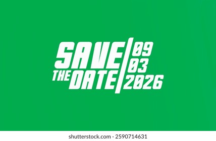 Save the date banner. Can be used for business, marketing and advertising. logo graphic design of event summit made for Technology and upcoming events. Vector EPS 10