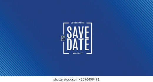 Save the date banner. Can be used for business, marketing and advertising. logo graphic design of event summit made for Technology and upcoming events.