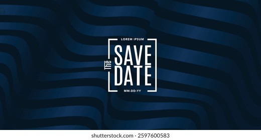 Save the date banner. Can be used for business, marketing and advertising. logo graphic design of event summit made for Technology and upcoming events