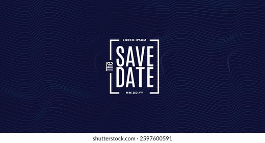 Save the date banner. Can be used for business, marketing and advertising. logo graphic design of event summit made for Technology and upcoming events