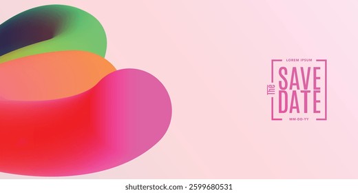 Save the date banner. Can be used for business, marketing and advertising. logo graphic design of event summit made for Technology and upcoming events