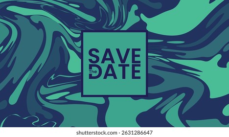 Save the date banner. Can be used for business, marketing and advertising. logo graphic design of event summit made for Technology and upcoming events.	