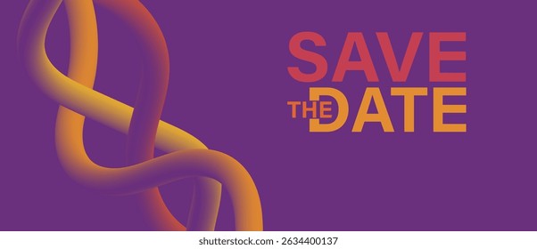 Salve o banner da data. Pode ser usado para negócios, marketing e publicidade. logotipo design gráfico do evento cúpula feito para tecnologia e eventos futuros.	