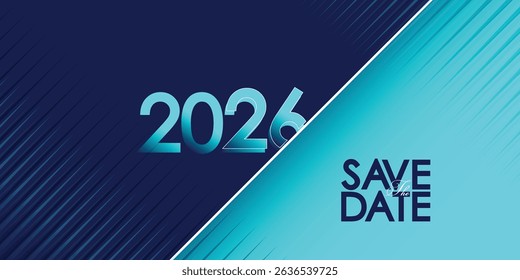 Save the date banner. Can be used for business, marketing and advertising. logo graphic design of event summit made for Technology and upcoming events. Vector EPS 10	