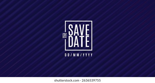 Save the date banner. Can be used for business, marketing and advertising. logo graphic design of event summit made for Technology and upcoming events. Vector EPS 10	