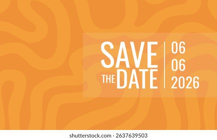Save the date banner. Can be used for business, marketing and advertising. logo graphic design of event summit made for Technology and upcoming events.	