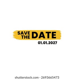 Save the date banner. Can be used for business, marketing and advertising. logo graphic design