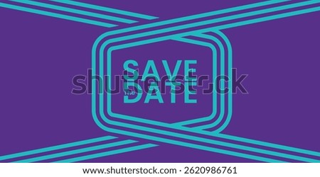 Save the date banner. Can be used for business, marketing and advertising. logo graphic design of event summit made for Technology and upcoming events.	