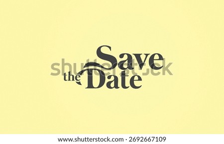 Save the date banner. Can be used for business, marketing and advertising. logo graphic design of event summit made for Technology and upcoming events. Vector EPS 10