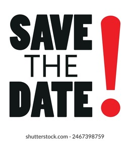 Speichern Das Date Banner-Symbol im flachen Stil. Vektorillustration von Konformitätsnachrichten auf isoliertem Hintergrund. Privacy-Sign-Geschäftskonzept.